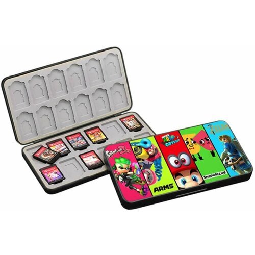 Кейс-футляр для хранения 24 картриджей (игр) Nintendo Switch Premium Game Card Case Best Games