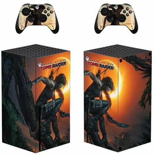 Набор наклеек на игровую консоль Xbox Series X защитная плёнка Lara