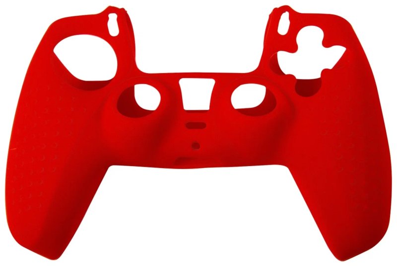 Чехол силиконовый Red Line для геймпада игровой приставки P5, красный (HS-PS5303C)