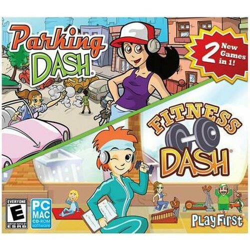 Игра для компьютера: Parking Dash Переполох на парковке + Fitness Dash (2 Jewel диска)