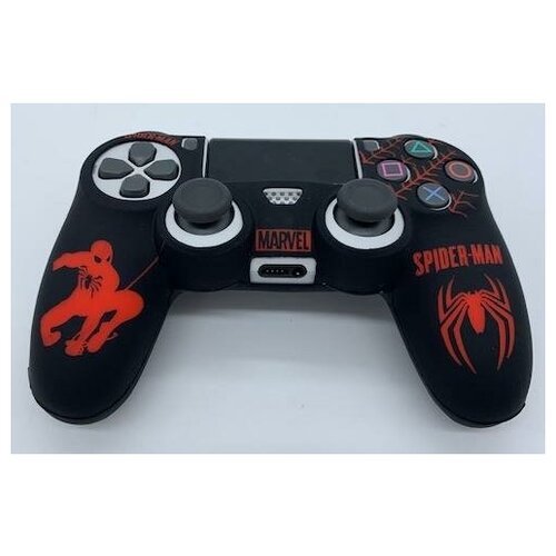 Защитный силиконовый чехол Controller Silicon Case для геймпада Sony Dualshock 4 Wireless Controller Spider-Man (Человек-Паук) (PS4)