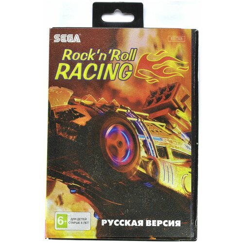 Игра Sega 16 bit ROCK'N ROLL RACING