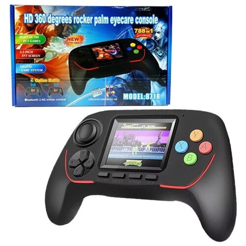 Портативная игровая консоль, цветной экран 2,5 дюйма, model:8718, чёрная