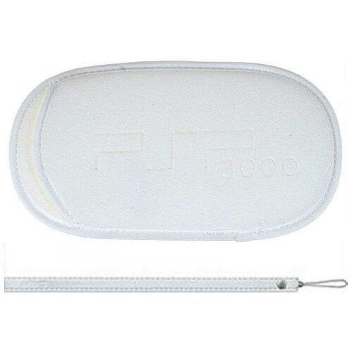 Мягкий чехол + ремешок Белый для Sony PSP-1000/2000/3000 (PSP)