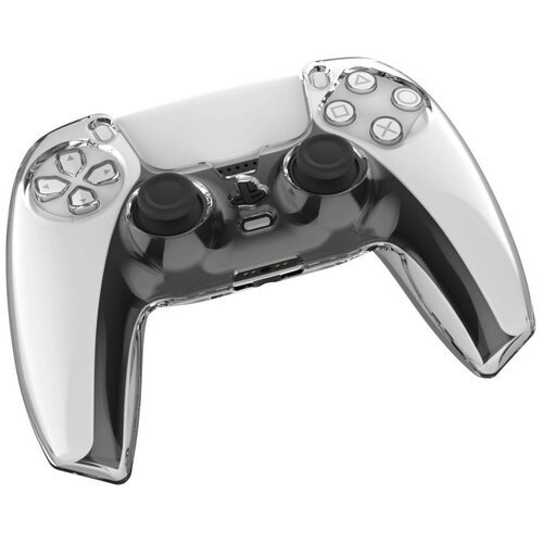 Защитный пластиковый чехол Protect case для геймпада Playstation DualSense (Прозрачный) (PS5)