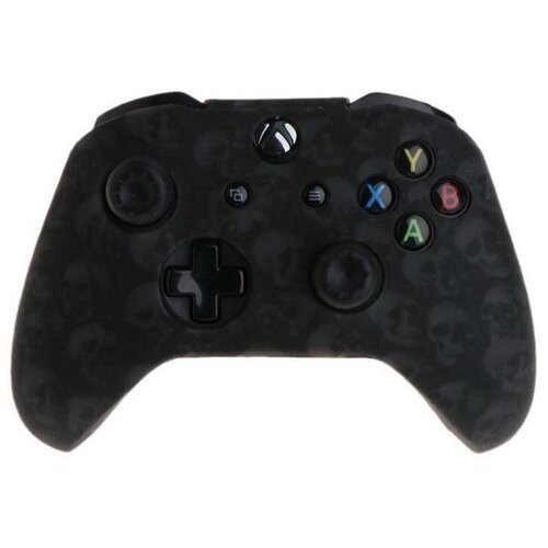 Защитный силиконовый чехол Controller Silicon Case для геймпада Microsoft Xbox Wireless Controller Skulls Black (Черепа Черный) (Xbox One)