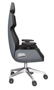 Игровое кресло Thermaltake CyberChair ARGENT E700 из натуральной кожи. Дизайн от студии F. A. Porsche (GGC-ARG-BSLFDL-01)