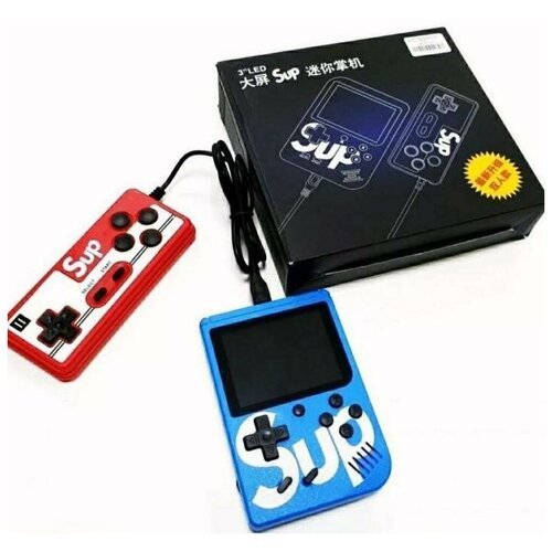 Портативная игровая приставка SUP GAME BOX PLUS 400 в 1, синий/Игровая консоль/игровая приставка
