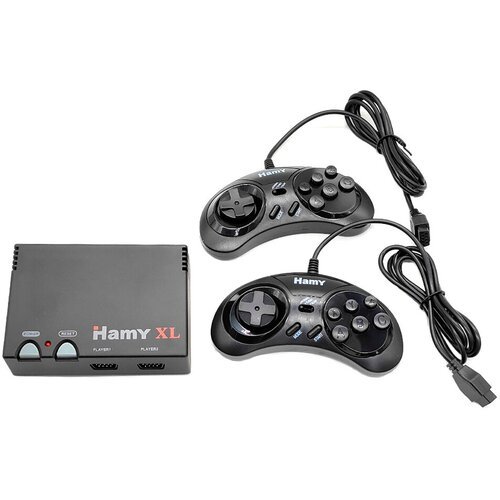 Игровая приставка 8 bit + 16 bit Hamy XL HDMI (533 в 1) + 533 встроенных игр + 2 геймпада (Черная)
