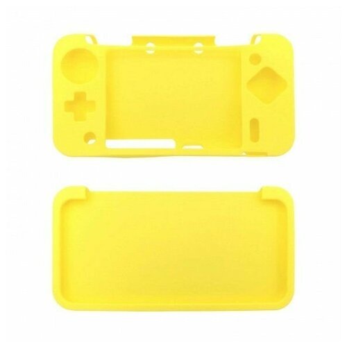 Чехол силиконовый (желтый) для New Nintendo 2DS XL (Nintendo 3DS)