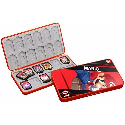Кейс для хранения 24 картриджей Nintendo Switch Super Mario 01