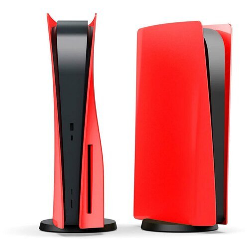 Защитная накладка для PS5 и геймпада Dualsense (версия с диском), цвет красный, TP5-1527Red