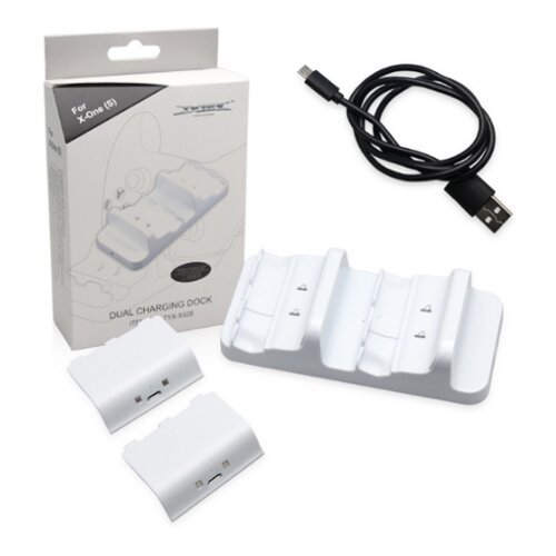 Зарядное устройство Dobe TYX-532S/X Dual Charging Stantion + Battery Pack 600mAh White для Xbox One S