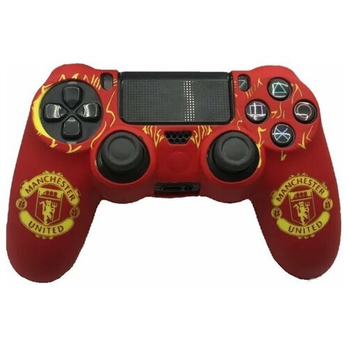 Защитный силиконовый чехол Controller Silicon Case для геймпада Sony Dualshock 4 Wireless Controller Manchester United (Манчестер Юнайтед) (PS4)