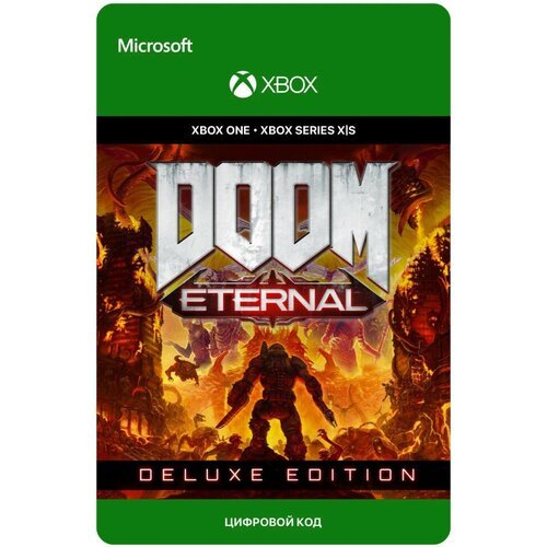 Игра DOOM Eternal Deluxe Edition для Xbox One/Series X|S (Аргентина), русский перевод, электронный ключ