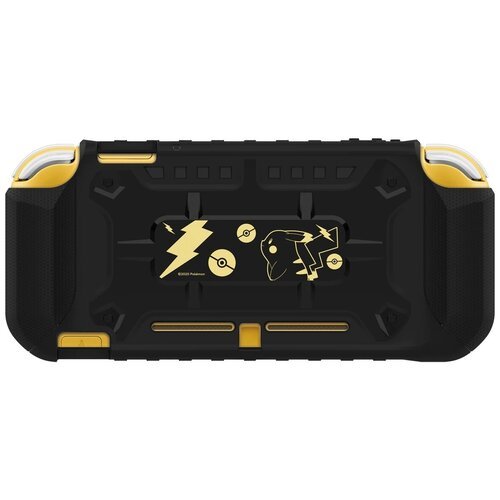 HORI Защитный чехол Hybrid System Armour Pokémon Pikachu для консоли Nintendo Switch Lite (NS2-077U), black & gold