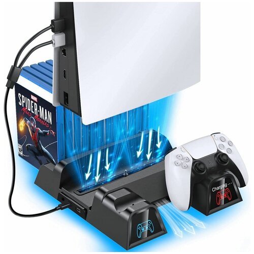Вертикальная подставка Cooling Stand + Controller Charger для PS5 OIVO (IV-P5235B)