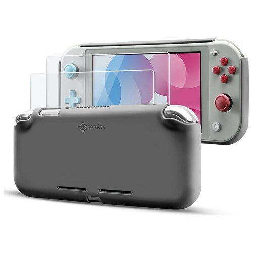 Чехол Tomtoc Liquid Silicon Case для Nintendo Switch Lite, цвет Серый (A05-015G)