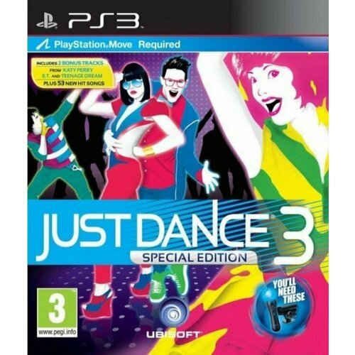 Just Dance 3 Специальное Издание (Special Edition) c поддержкой PlayStation Move (PS3) английский язык