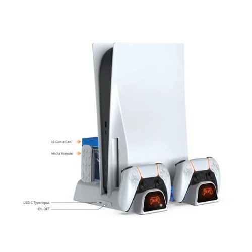 Многофункциональный стенд DOBE для PS5/PS5 Slim c функцией охлаждения и док-станцией