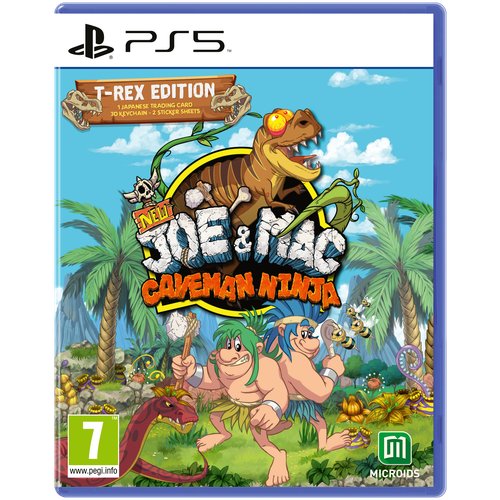 New Joe and Mac: Caveman Ninja - T-Rex Edition для PS5 (русские субтитры и интерфейс)