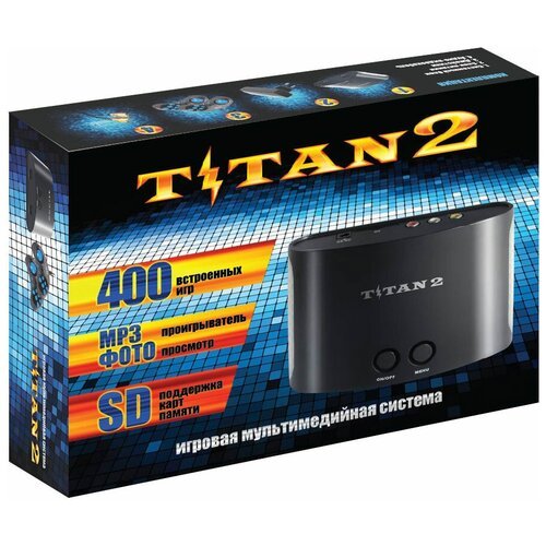 Игровая приставка Titan 400 встроенных игр / Ретро консоль 16 bit Сега и 8 bit Dendy / Для телевизора