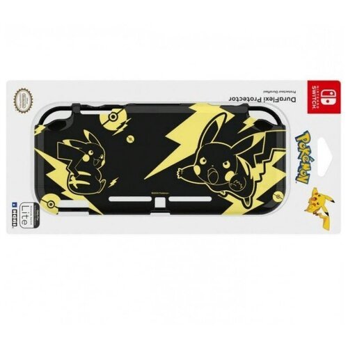 Hori Защитный чехол для Nintendo Switch Lite, Duraflexi Protector – Pokemon: Pikachu Black & Gold (NS2-076U)