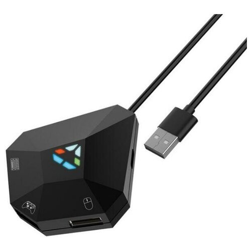 Переключатель-конвертер мыши и клавиатуры подходит MyPads TA-146567 для консолей Switch/ PS4/ PS3/ Xbox One/ Xbox 360 черный
