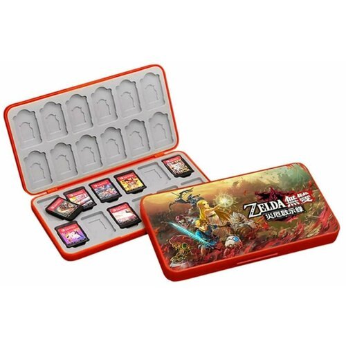 Кейс-футляр для хранения 24 картриджей (игр) Nintendo Switch Premium Game Card Case Zelda (Battle)