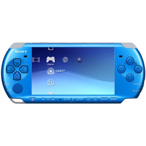 Игровая приставка Sony PlayStation Portable Bright (PSP-3000) SSD, без игр, синий