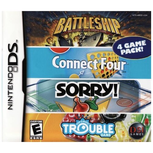 Battleship Connect Four Sorry Trouble (DS)