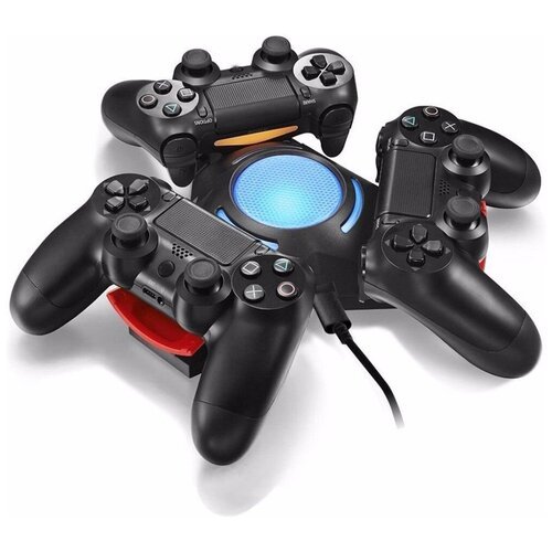 USB-зарядное устройство/док-станция MyPads для игровой приставки/геймпадов Sony Playstation 4/ Dualshock 4