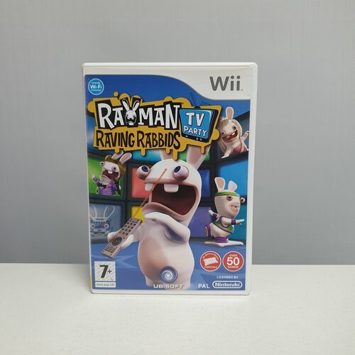 Диск игровой Rayman Raving Rabbids TV Party для Nintendo Wii лицензионный (англ. версия, б/у)