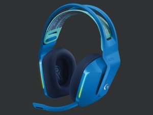 Игровые беспроводные наушники с микрофоном Logitech G733 LIGHTSPEED Blue с поддержкой объемного звучания 7.1 и RGB-подсветкой (981-000943)