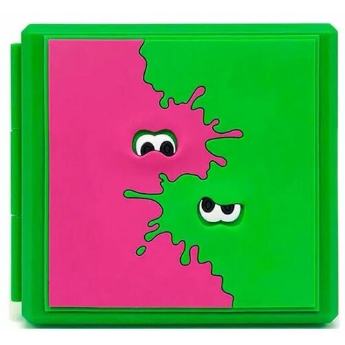 Кейс-футляр для хранения 12 картриджей (игр) 'Splatoon' (NSW-038U) Зеленый (Switch)