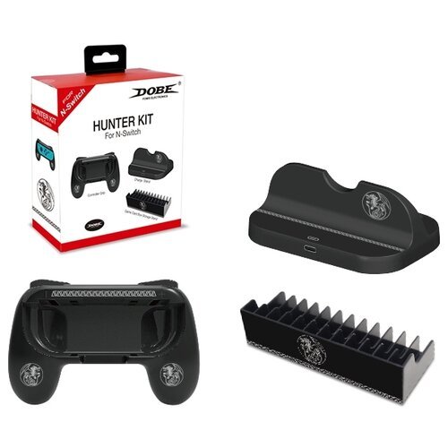 Dobe Комплект аксессуаров Hunter Kit для консоли Nintendo Switch (TNS-860), черный