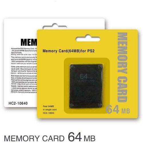 Карта памяти для игровой приставки Sony Playstation 2 PS2 Memory Card 64mb