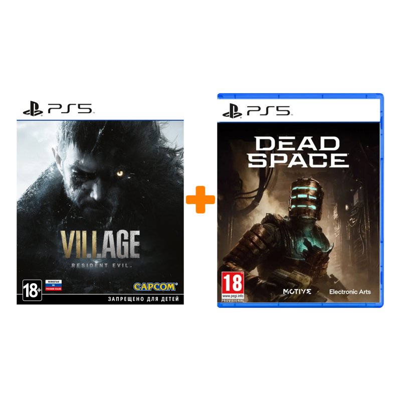 Набор Dead Space Remake [PS5, английская версия] + Resident Evil Village [PS5, русская версия]