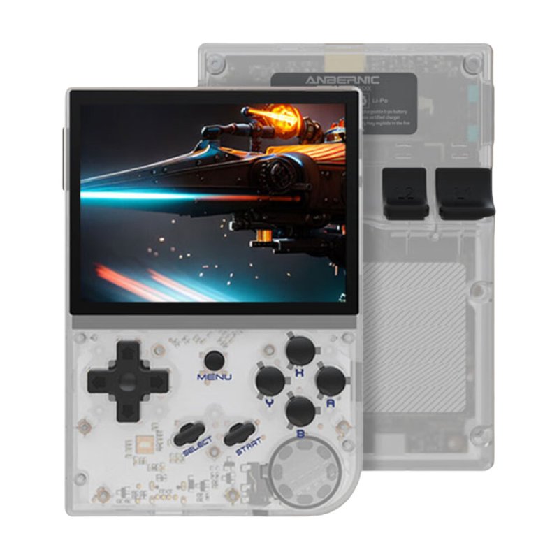 Портативная игровая консоль Anbernic RG35XX, 256 МБ/64 ГБ, ARM Cortex-A9, прозрачный белый