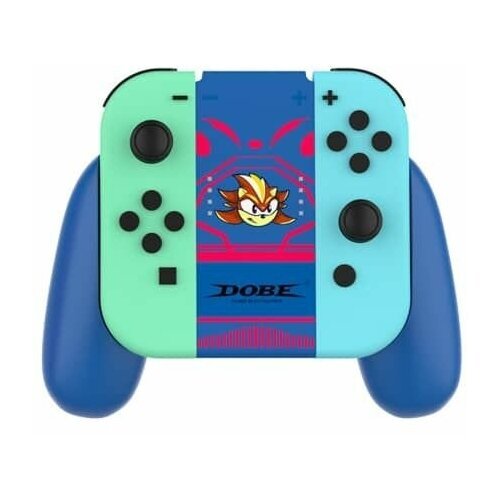 Подзаряжающий держатель DOBE Charging Grip for Joy-Con Blue (синий) Sonic для Nintendo Switch (TNS-880)