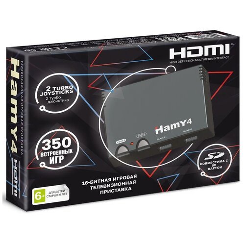 Игровая Приставка 'Hamy 4' (16+8 Bit) HDMI (350в1) Черная