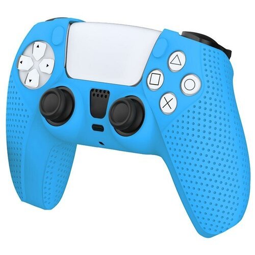 Силиконовый чехол для геймпада Playstation DualSense DOBE (TP5-0541) Blue (Синий) (PS5)