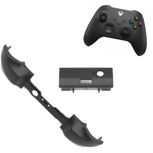 Кнопка RB/LB для геймпада Xbox Series S/X черная (под оригинал) с перемычкой для замены