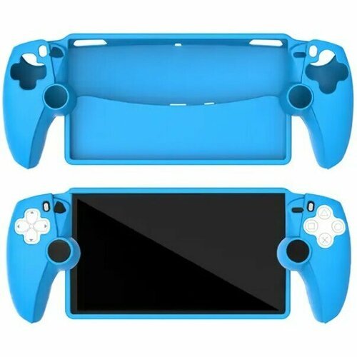 Силиконовый чехол для консоли Sony PlayStation Portal (синий)