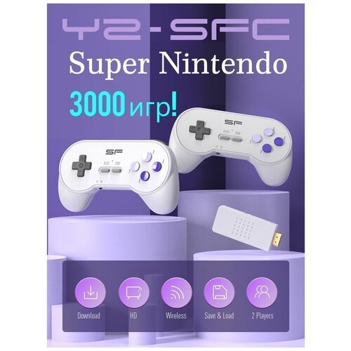 NEW! 16-битная беспроводная игровая консоль для Super Nintendo Y2 SNES 3000