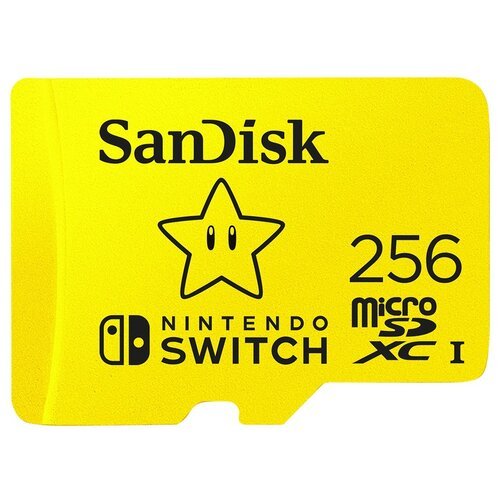 Флеш карта microSD 256GB SanDisk microSDXC Class 10 UHS-I A1 C10 V30 U3 for Nintendo Switch 100MB/s