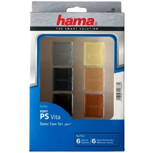 Набор футляров HAMA 6-в-1 для картриджей PlayStation Vita или карт памяти