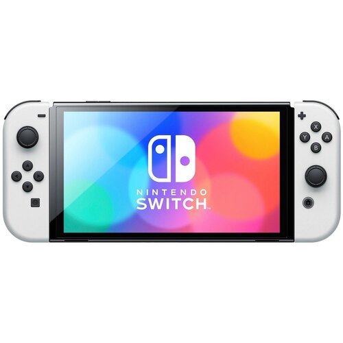 Игровая приставка Nintendo Switch OLED, неоновый красный - неоновый синий