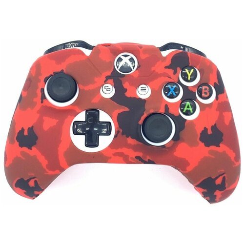 Защитный силиконовый чехол Controller Silicon Case для геймпада Microsoft Xbox Wireless Controller Camouflage Red (Красный Камуфляж) (Xbox One)